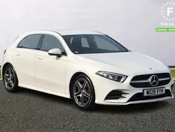 White Used 2019 Mercedes A180 AMG line Hatchback | £16,599 (Fair price)