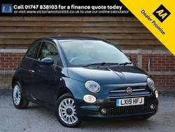 Blue Used 2019 Fiat 500 Lounge Hatchback | £11,995 (A bit pricey)