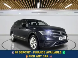 Black Used 2021 VW Tiguan Allspace S SUV | £18,549 (Fair price)