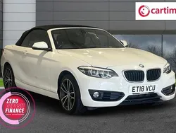 White Used 2018 BMW 218 Sport Line Cabriolet | £12,250 (Fair price)