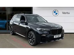 Black Used 2021 BMW X7 M Sport SUV | £52,450 (Expensive)