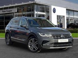 Dolphin grey Used 2021 VW Tiguan Elegance SUV | £20,993 (Fair price)
