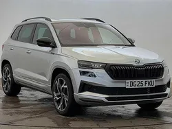Brilliant silver metallic Used 2025 Skoda Karoq SportLine SUV | £32,950 (A bit pricey)