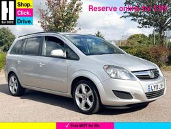 Silver Used 2013 Vauxhall Zafira MPV | £2,149 (Fair price)