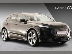 Black New 2025 Audi Q4 e-tron Black Edition SUV | £43,500