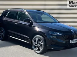 Black magic pearl effect Used 2025 Skoda Karoq SportLine SUV | £35,950 (Expensive)