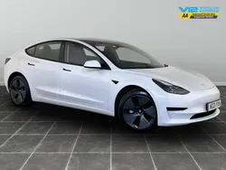 White Used 2021 Tesla Model 3 Standard Range Sedan | £13,295 (Fair price)