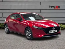 Red Used 2021 Mazda 3 Hatchback | £15,299 (Good price)