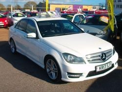 White Used 2013 Mercedes C250 AMG Sedan | £5,995 (Fair price)