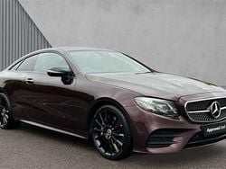 Rubellite red metallic Used 2020 Mercedes E350 AMG Line Premium Plus Coupe | £30,480 (Fair price)