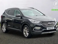 Black Used 2018 Hyundai Santa Fe Premium SUV | £15,599 (Good price)