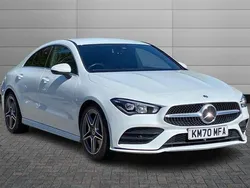 Digital white Used 2020 Mercedes CLA200 AMG line Sedan | £20,450 (Fair price)