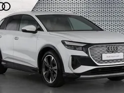 White Used 2022 Audi Q4 e-tron S-Line SUV | £24,642 (Fair price)