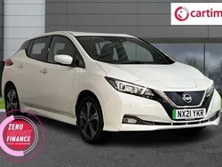 White Used 2021 Nissan Leaf Tekna Hatchback | £13,990 (Fair price)