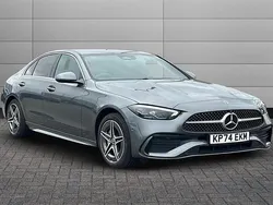 Grey Used 2024 Mercedes C300e AMG line Sedan | £32,490 (Super price)