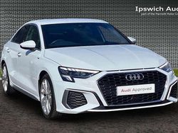 White Used 2022 Audi A3 S-Line Sedan | £23,000 (Fair price)