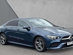 Blue Used 2021 Mercedes CLA200 AMG line Sedan | £22,780 (Fair price)