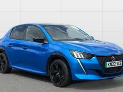 Blue Used 2022 Peugeot e-208 Premium Hatchback | £13,629 (Fair price)