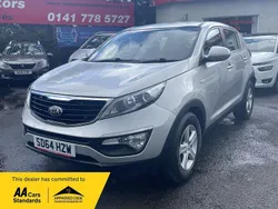 Silver Used 2014 Kia Sportage 2 SUV | £8,995 (A bit pricey)