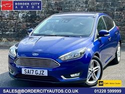 Blue Used 2017 Ford Focus Titanium Hatchback | £7,545 (Fair price)