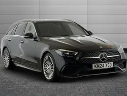 Obsidian black Used 2024 Mercedes C300 AMG Line Premium Estate | £34,395 (Fair price)