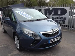 Blue Used 2014 Vauxhall Zafira Tourer MPV | £4,450 (Fair price)
