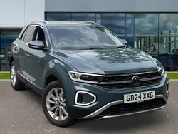 Petrol blue metallic Used 2024 VW T-Roc Style SUV | £25,613 (Fair price)