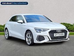 White Used 2023 Audi A3 S-Line Hatchback | £20,699 (Fair price)