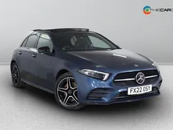 Blue Used 2022 Mercedes A250 AMG line Hatchback | £19,890 (A bit pricey)