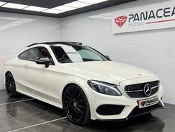 White Used 2016 Mercedes C250 AMG line Coupe | £14,295 (Expensive)
