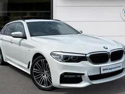 White Used 2017 BMW 530 M Sport Estate | £23,806 (Fair price)
