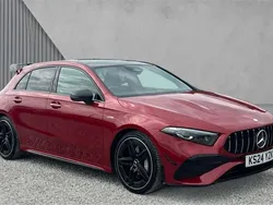 Red Used 2024 Mercedes A35 AMG Premium Plus Hatchback | £38,583 (Expensive)