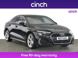 Black Used 2021 Audi A3 S-Line Sedan | £20,049 (Fair price)