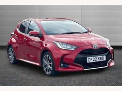 Red Used 2022 Toyota Yaris Hybrid Hatchback | £16,795 (A bit pricey)