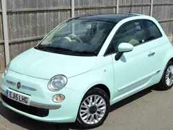 Green Used 2015 Fiat 500 Lounge Hatchback | £5,149 (Good price)