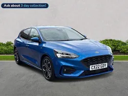 Blue Used 2022 Ford Focus ST-Line X Hatchback | £14,100 (Fair price)