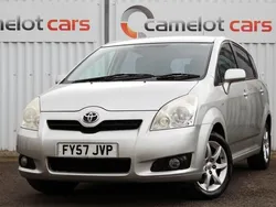 Silver Used 2007 Toyota Corolla Verso SR MPV | £3,990 (A bit pricey)