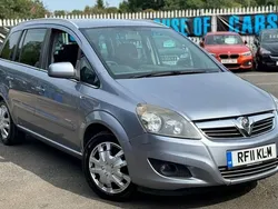 Silver Used 2011 Vauxhall Zafira MPV | £1,290 (Good price)