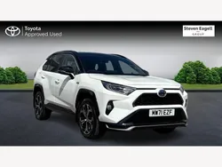 White/black Used 2021 Toyota RAV4 Hybrid Premium SUV | £25,439 (Fair price)