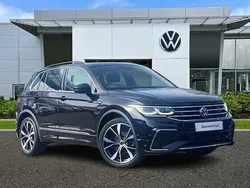 Deep black Used 2022 VW Tiguan R-line SUV | £30,497 (Fair price)