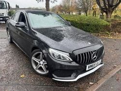 Black Used 2016 Mercedes C220 AMG line Sedan | £10,995 (Fair price)
