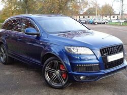 Scuba blue metallic Used 2013 Audi Q7 S-line plus SUV | £9,995 (Fair price)