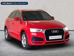 Red Used 2017 Audi Q3 S-Line SUV | £14,678 (Fair price)