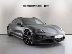 Jet black metallic Used 2024 Porsche Taycan 4S Sport Turismo Sedan | £84,845