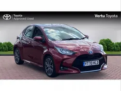 Red Used 2020 Toyota Yaris Hybrid Hatchback | £15,758 (Fair price)