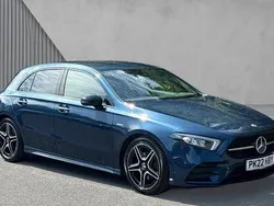 Blue Used 2022 Mercedes A180 AMG Line Premium Hatchback | £23,133 (Expensive)