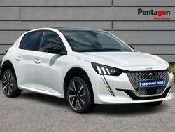 White Used 2022 Peugeot e-208 Premium Hatchback | £13,295 (Fair price)