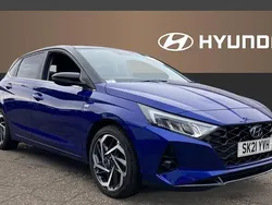 Blue Used 2021 Hyundai i20 Ultimate Hatchback | £13,605 (Fair price)