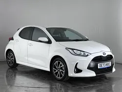 White Used 2023 Toyota Yaris Hybrid Design Hatchback | £17,550 (Good price)