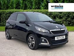 Black Used 2021 Peugeot 108 Allure Hatchback | £7,199 (Fair price)